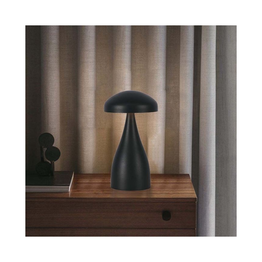 LED prigušiva punjiva dodirna stona lampa LED/1W/5V 3000-6000K 1800 mAh crna