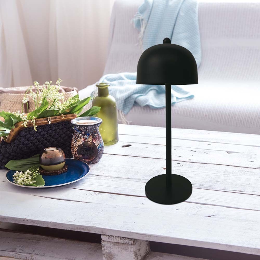 LED prigušiva punjiva dodirna stona lampa LED/1W/5V 3000-6000K 1800 mAh crna