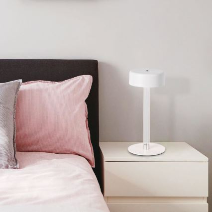 LED prigušiva punjiva dodirna stona lampa LED/3W/5V 3000-6000K 2400 mAh bela