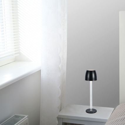 LED prigušiva punjiva dodirna stona lampa LED/3W/5V 3000K 1800 mAh bela