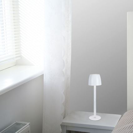 LED prigušiva punjiva dodirna stona lampa LED/3W/5V 3000K 1800 mAh crna