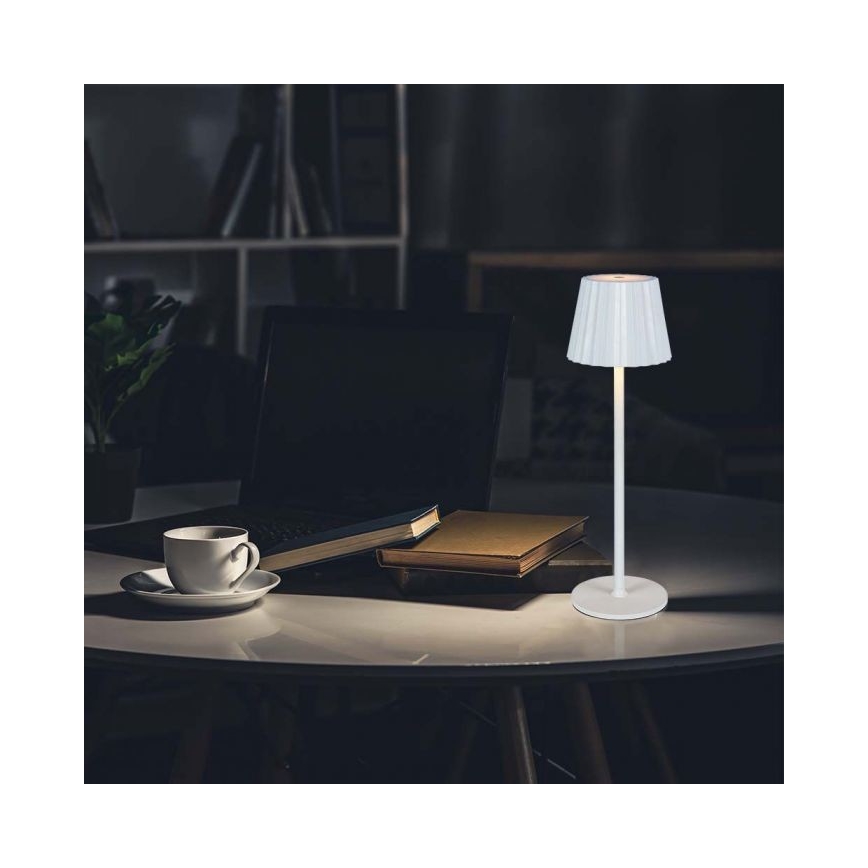 LED prigušiva punjiva dodirna stona lampa LED/4W/5V 3000-6000K 1800 mAh bela