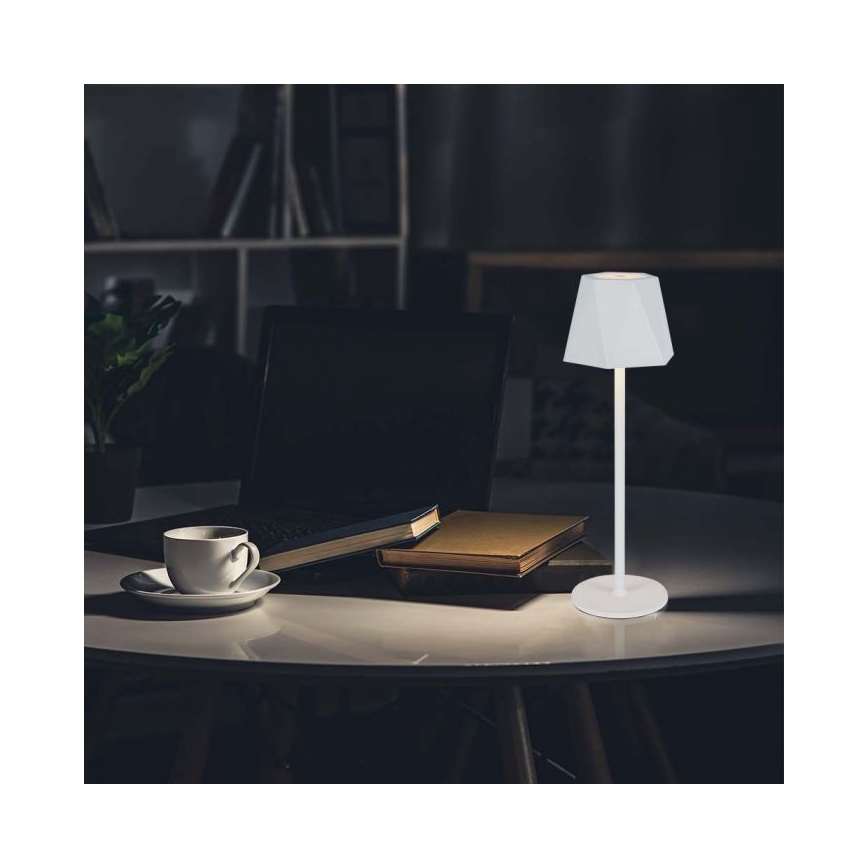 LED prigušiva punjiva dodirna stona lampa LED/4W/5V 3000-6000K 1800 mAh bela