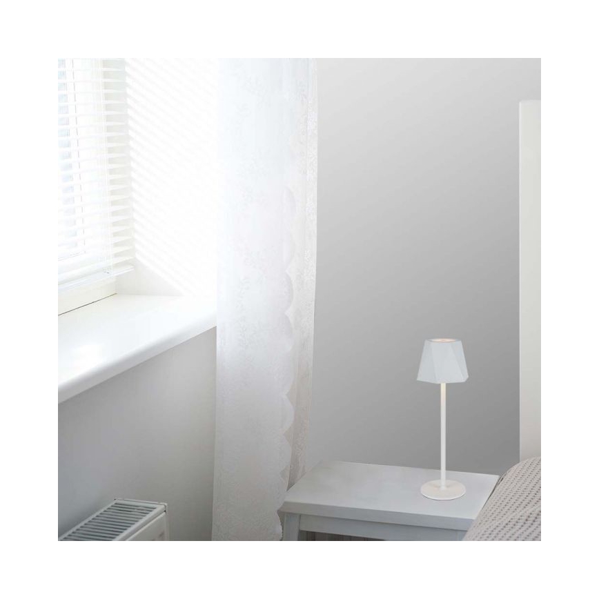 LED prigušiva punjiva dodirna stona lampa LED/4W/5V 3000-6000K 1800 mAh bela