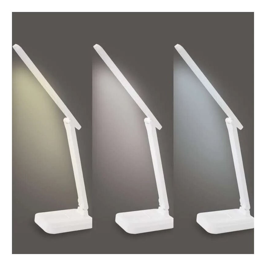 LED prigušiva punjiva stona lampa LED/5W/3,7V 3000K/4000K/6500K 800mAh bela