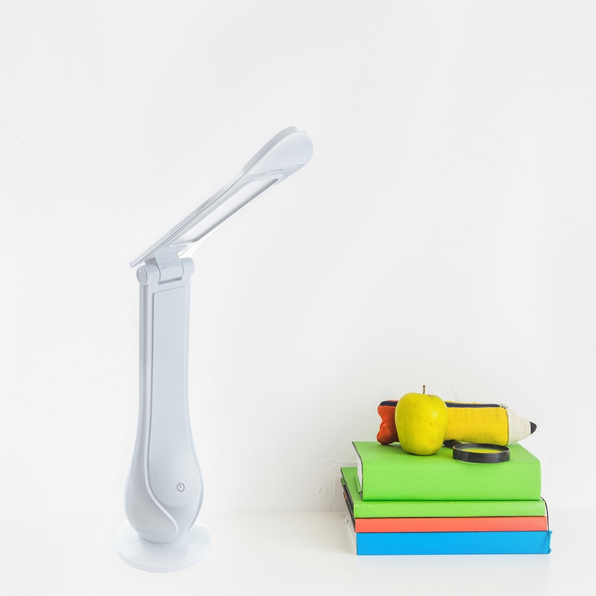 LED prigušiva punjiva stona lampa LILLY LED/4W/5V 1200 mAh bela