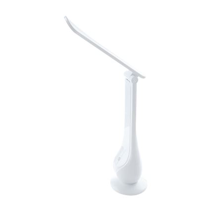 LED prigušiva punjiva stona lampa LILLY LED/4W/5V 1200 mAh bela