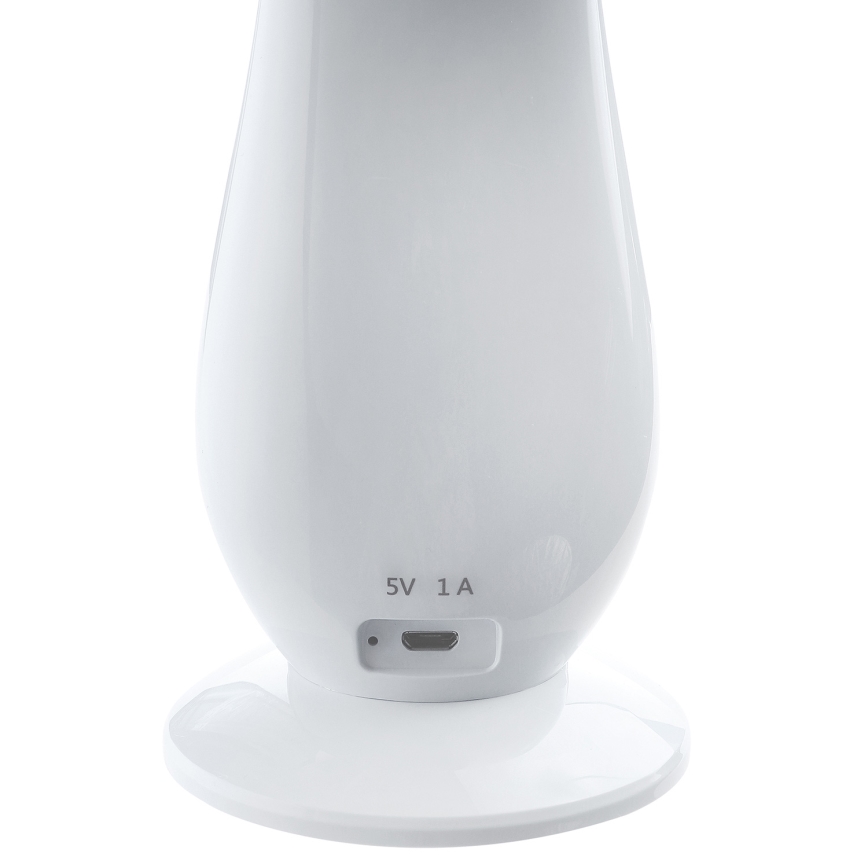 LED prigušiva punjiva stona lampa LILLY LED/4W/5V 1200 mAh bela