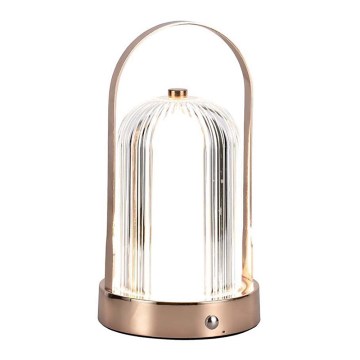 LED prigušiva punjiva stona lampa sa dodirom LED/1W/5V 3000-6000K 1800 mAh bakar