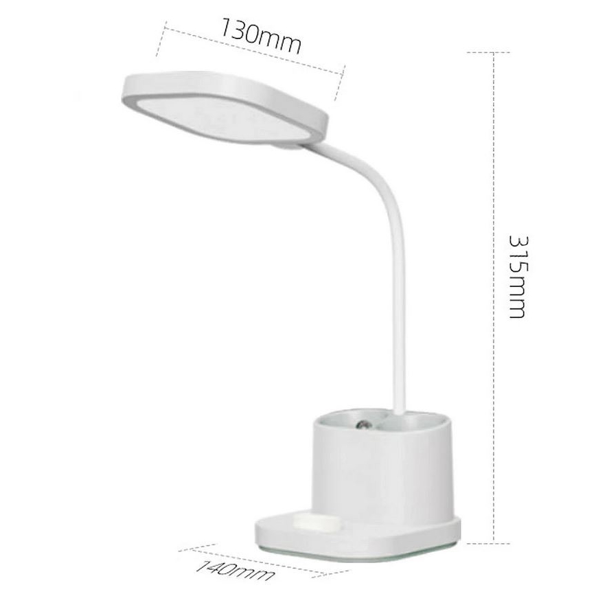 LED prigušiva punjiva stona lampa sa držačem i powerbankom LED/5W/5V 2400mAh