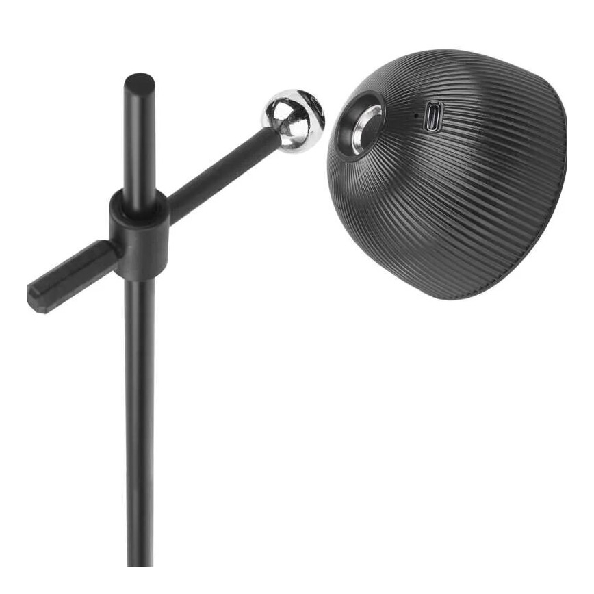 LED prigušiva punjiva stolna lampa magnetna 4u1 LED/4,2W/3,7V 4000K 1200mAh crna