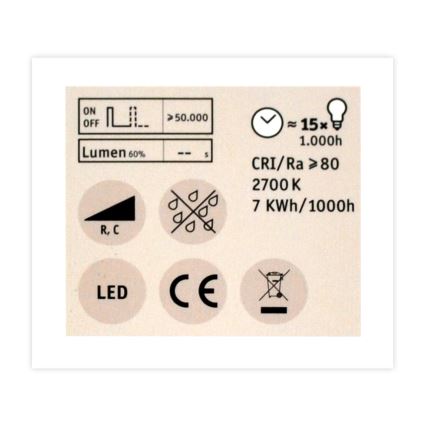 LED prigušiva reflektorska sijalica GU5,3/6,5W/12V 2700K - Paulmann 28757