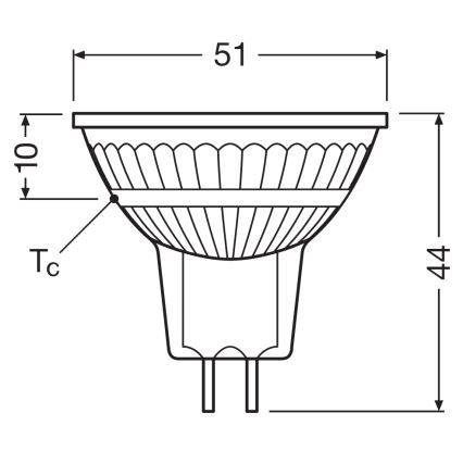 LED prigušiva reflektorska sijalica MR16 GU5,3/5,3W/12V 4000K 36° CRI 97 - Ledvance