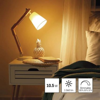 LED prigušiva sijalica A60 E27/10,5W/230V 2700K