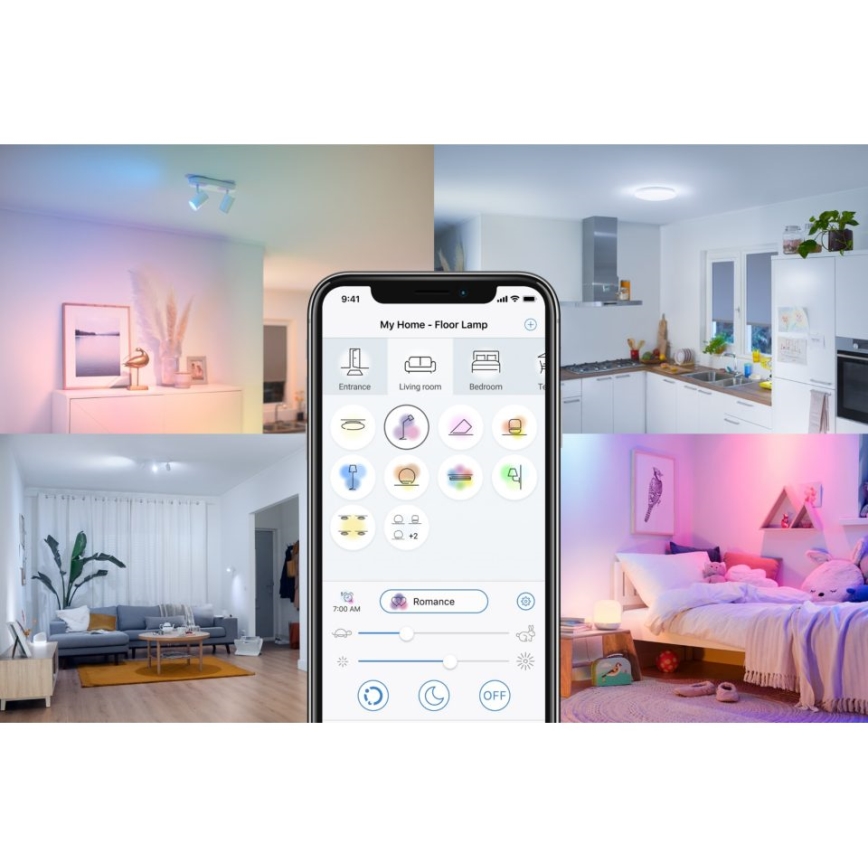 LED prigušiva sijalica A60 E27/8W/230V 2700K CRI 90 Wi-Fi - WiZ