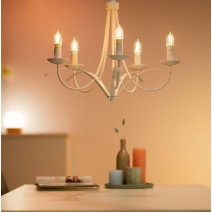 LED prigušiva sijalica FILAMENT C35 E14/4,9W/230V 2700-6500K CRI 90 Wi-Fi - WiZ