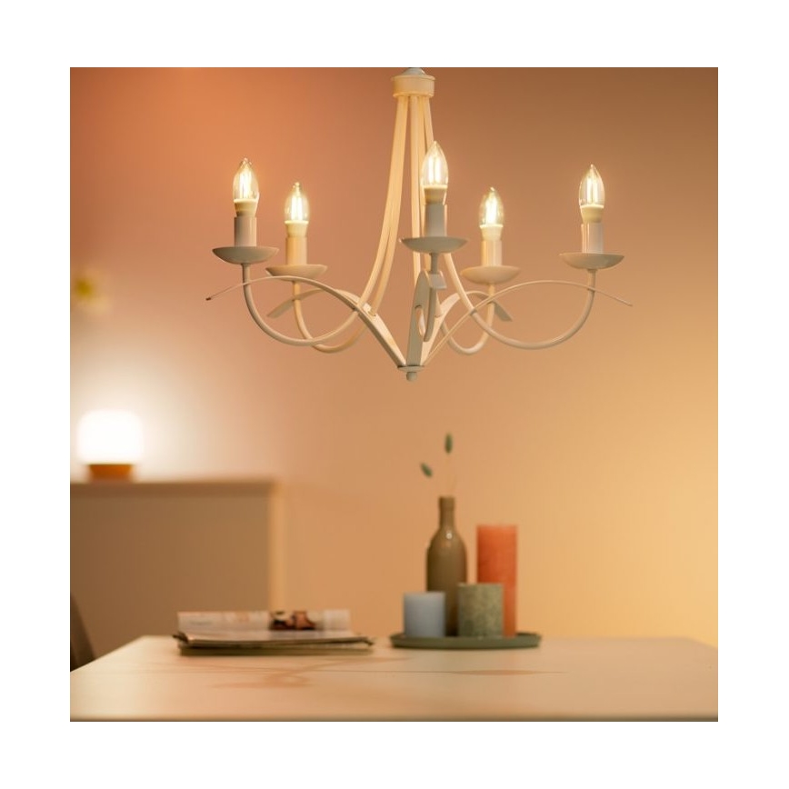 LED prigušiva sijalica FILAMENT C35 E14/4,9W/230V 2700-6500K CRI 90 Wi-Fi - WiZ