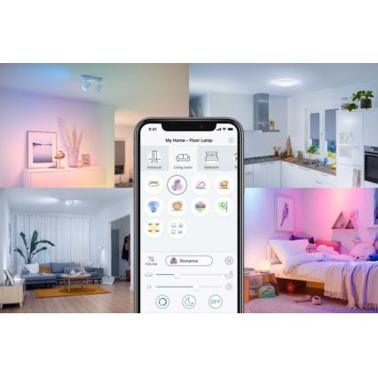 LED prigušiva sijalica FILAMENT C35 E14/4,9W/230V 2700-6500K CRI 90 Wi-Fi - WiZ