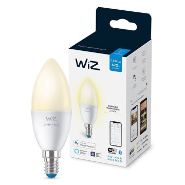 LED prigušiva sijalica C37 E14/4,9W/230V 2700K CRI 90 Wi-Fi - WiZ