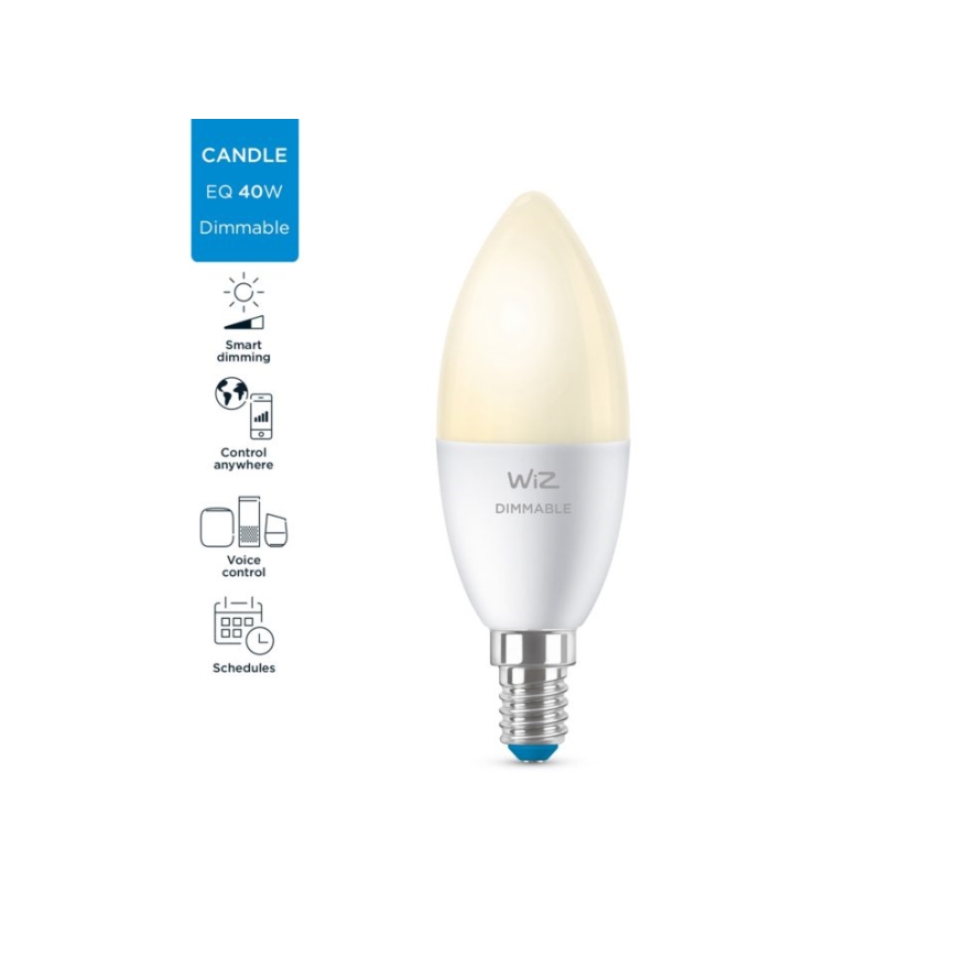 LED prigušiva sijalica C37 E14/4,9W/230V 2700K CRI 90 Wi-Fi - WiZ