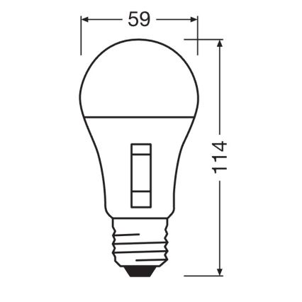 LED prigušiva sijalica CLASSIC A60 E27/13W/230V 2700/3000/4000/6500K - Osram