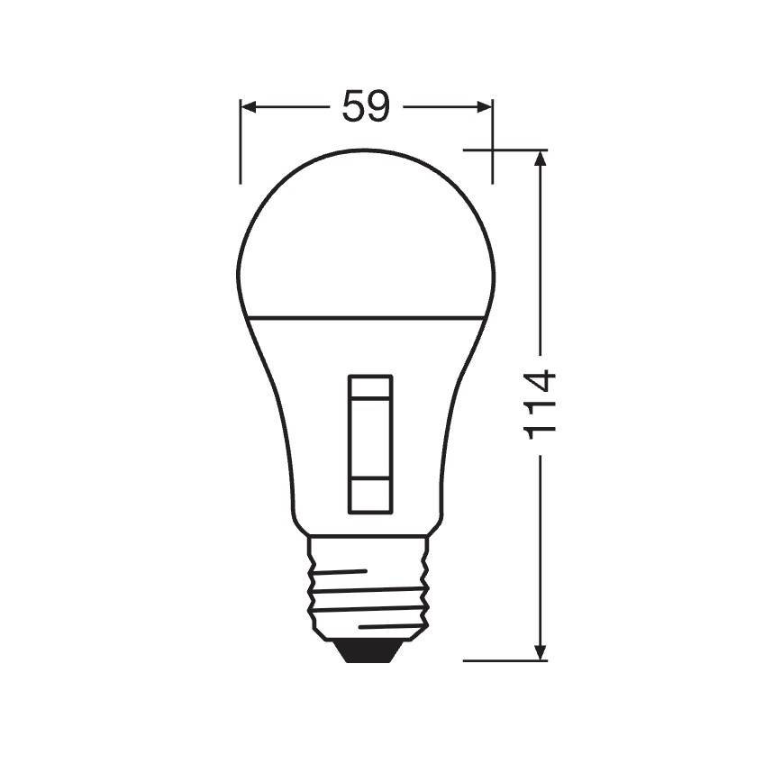 LED prigušiva sijalica CLASSIC A60 E27/8,8W/230V 2700/3000/4000/6500K - Osram