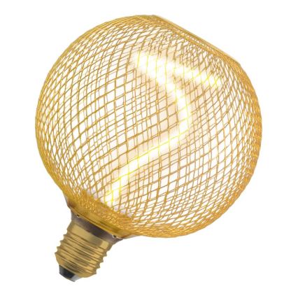 LED prigušiva sijalica DECOR FILAMENT G125 E27/3,5W/230V 1800K zlatna - Osram