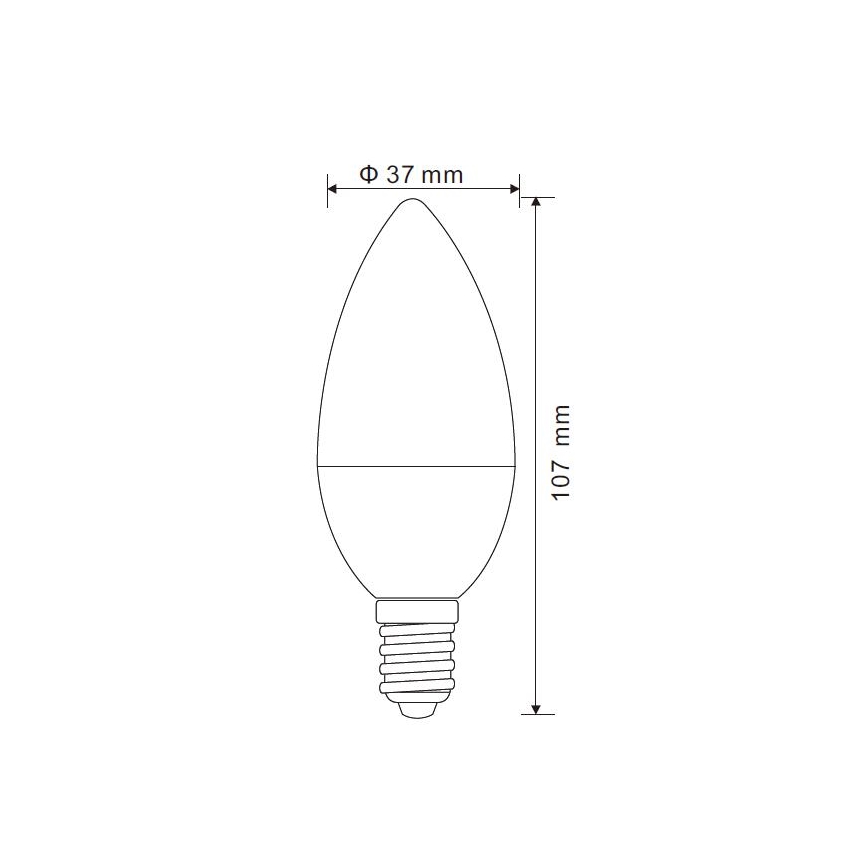 LED prigušiva sijalica E14/5W/230V 4000K - Globo