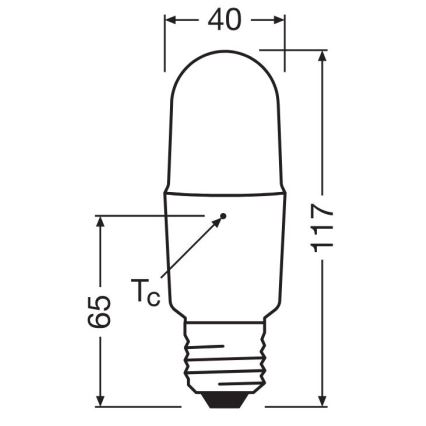 LED prigušiva sijalica E27/11W/230V 2700K CRI 90 - Osram