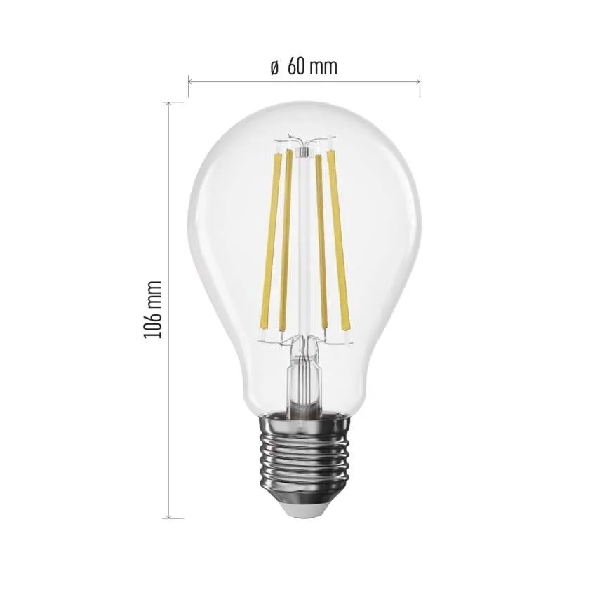 LED prigušiva sijalica FILAMENT A60 E27/7,5W/230V 2700K