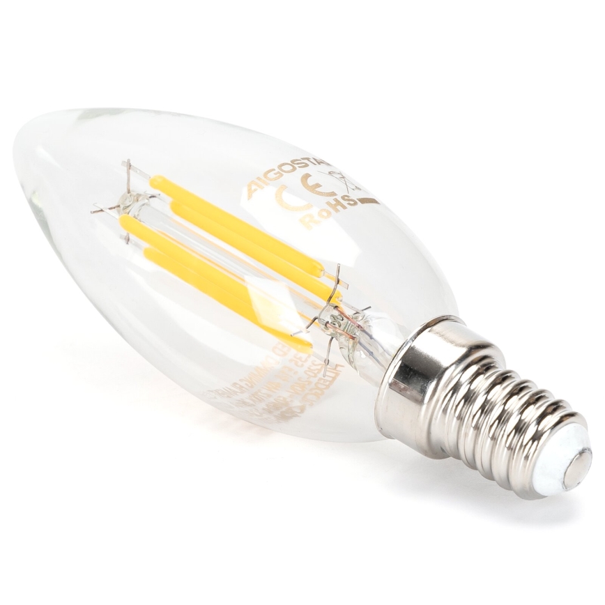 LED prigušiva sijalica FILAMENT C35 E14/4W/230V 2700K - Aigostar