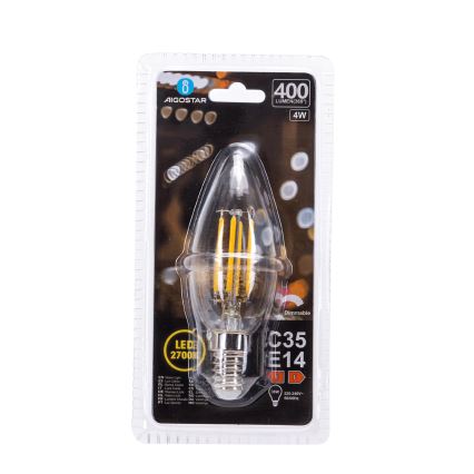 LED prigušiva sijalica FILAMENT C35 E14/4W/230V 2700K - Aigostar