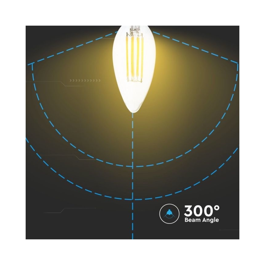 LED prigušiva sijalica FILAMENT E14/4W/230V 3000K
