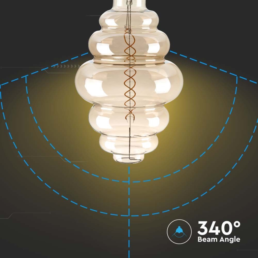 LED prigušiva sijalica FILAMENT S200 E27/8W/230V 1800K