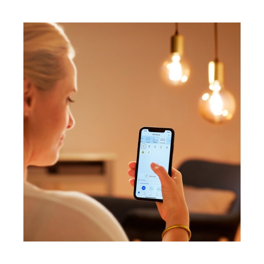 LED prigušiva sijalica FILAMENT G95 E27/6,7W/230V 2700-6500K CRI 90 Wi-Fi - WiZ