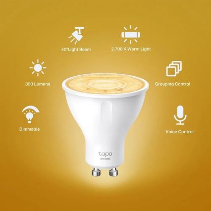 LED prigušiva sijalica GU10/2,9W/230V 2700K Wi-Fi - TP-Link