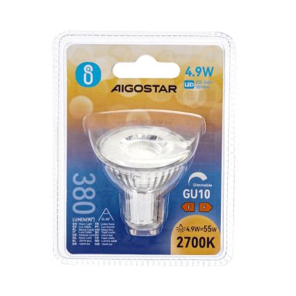 LED prigušiva sijalica GU10/4,9W/230V 2700K - Aigostar