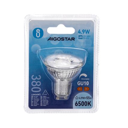 LED prigušiva sijalica GU10/4,9W/230V 6500K - Aigostar
