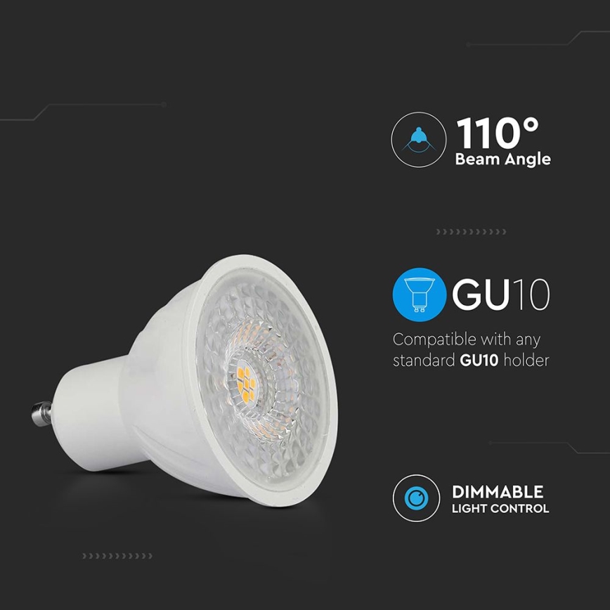 LED prigušiva sijalica GU10/6W/230V 4000K 110°