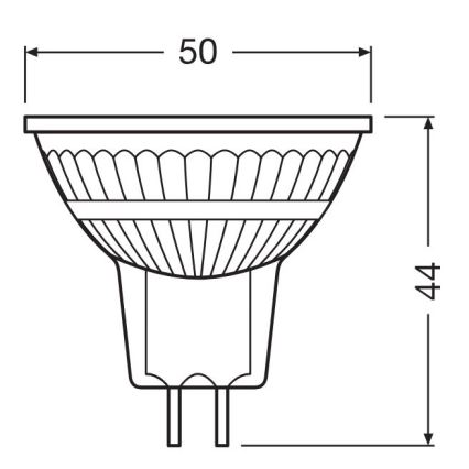 LED prigušiva sijalica GU5,3/3,4W/12V 2700K CRI 90 - Osram