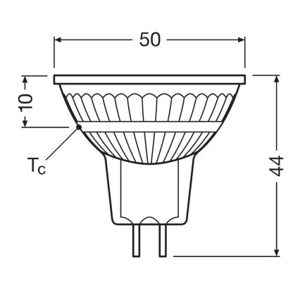 LED prigušiva sijalica MR16 GU5,3/5W/12V 4000K 36° CRI 90 - Osram