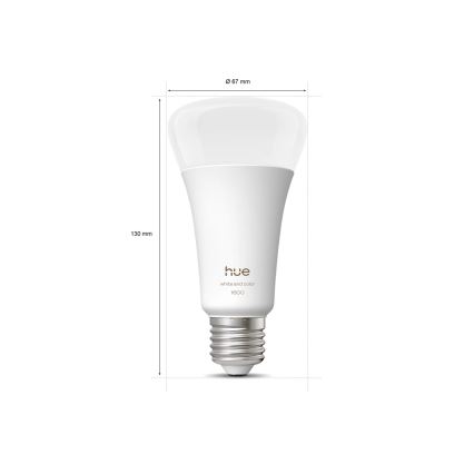 LED prigušiva sijalica Philips Hue WHITE AND COLOR AMBIANCE E27/11,8W/230V 1000-20000K