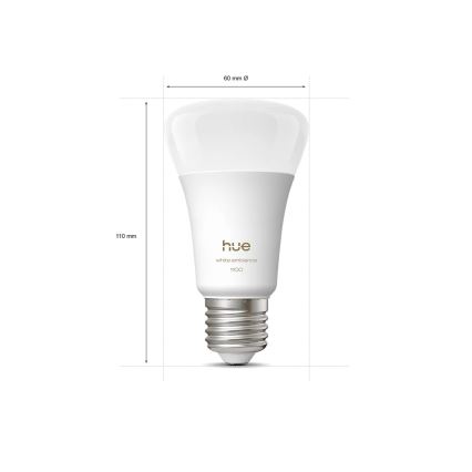 LED prigušiva sijalica Philips Hue WHITE AMBIANCE E27/8,1W/230V 1000-20000K