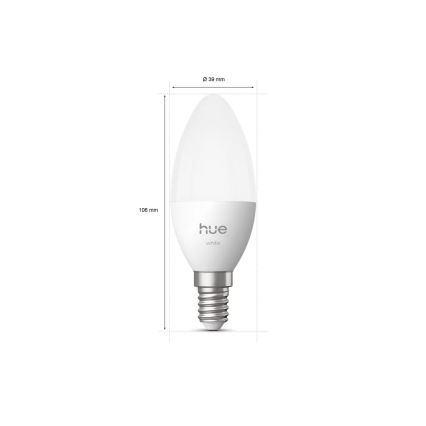 LED prigušiva sijalica Philips Hue White B39 E14/3,9W/230V 2700K