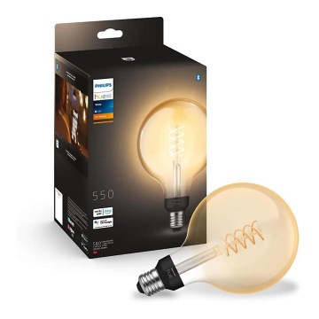 LED prigušiva sijalica Philips Hue WHITE FILAMENT G125 E27/7W/230V 2100K