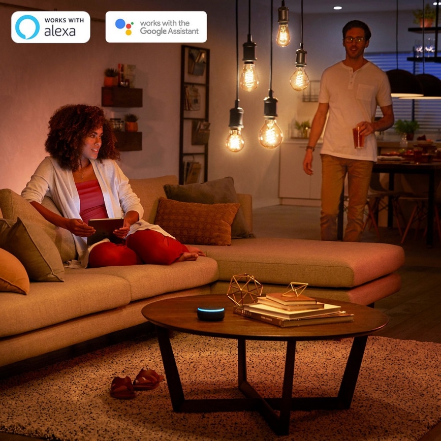 LED Žarulja za prigušivanje Philips HUE WHITE FILAMENT ST64 E27/7W/230V