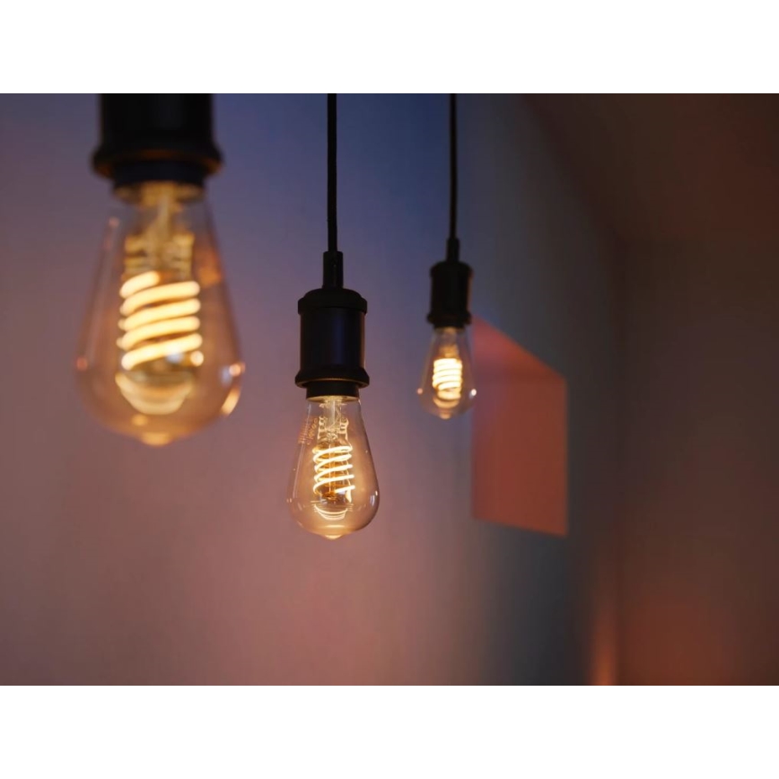 LED prigušiva sijalica Philips Hue WHITE FILAMENT ST64 E27/7W/230V 2100K