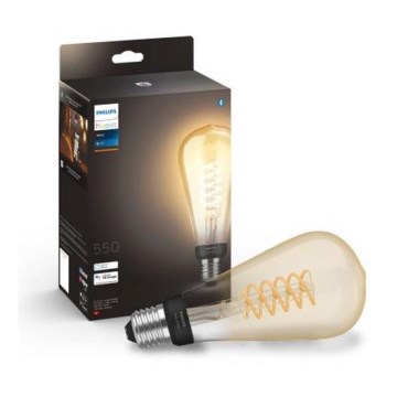 LED prigušiva sijalica Philips Hue WHITE FILAMENT ST72 E27/7W/230V 2100K