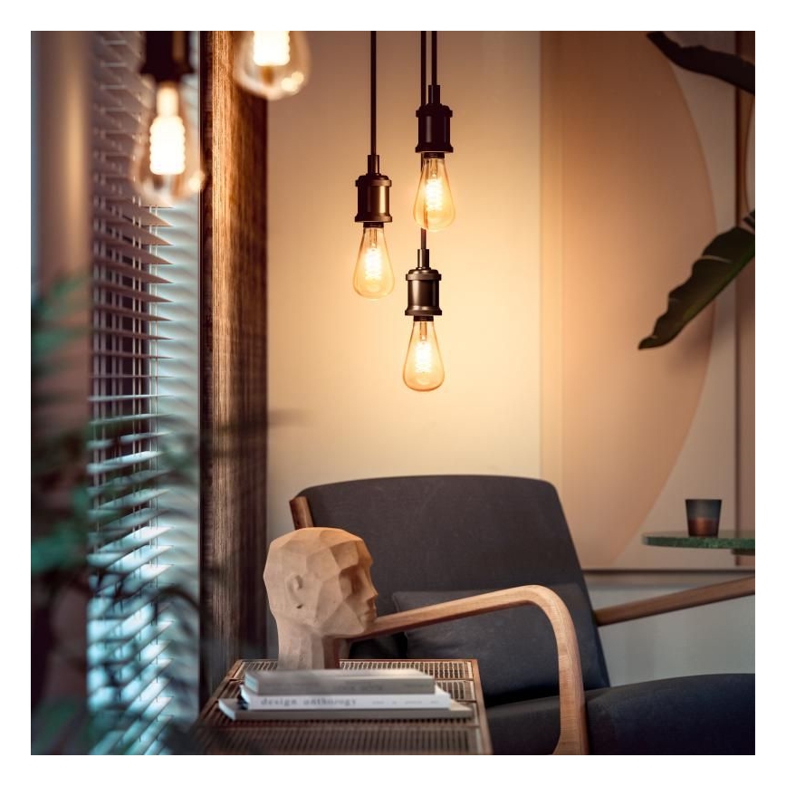 LED prigušiva sijalica Philips Hue WHITE FILAMENT ST72 E27/7W/230V 2100K