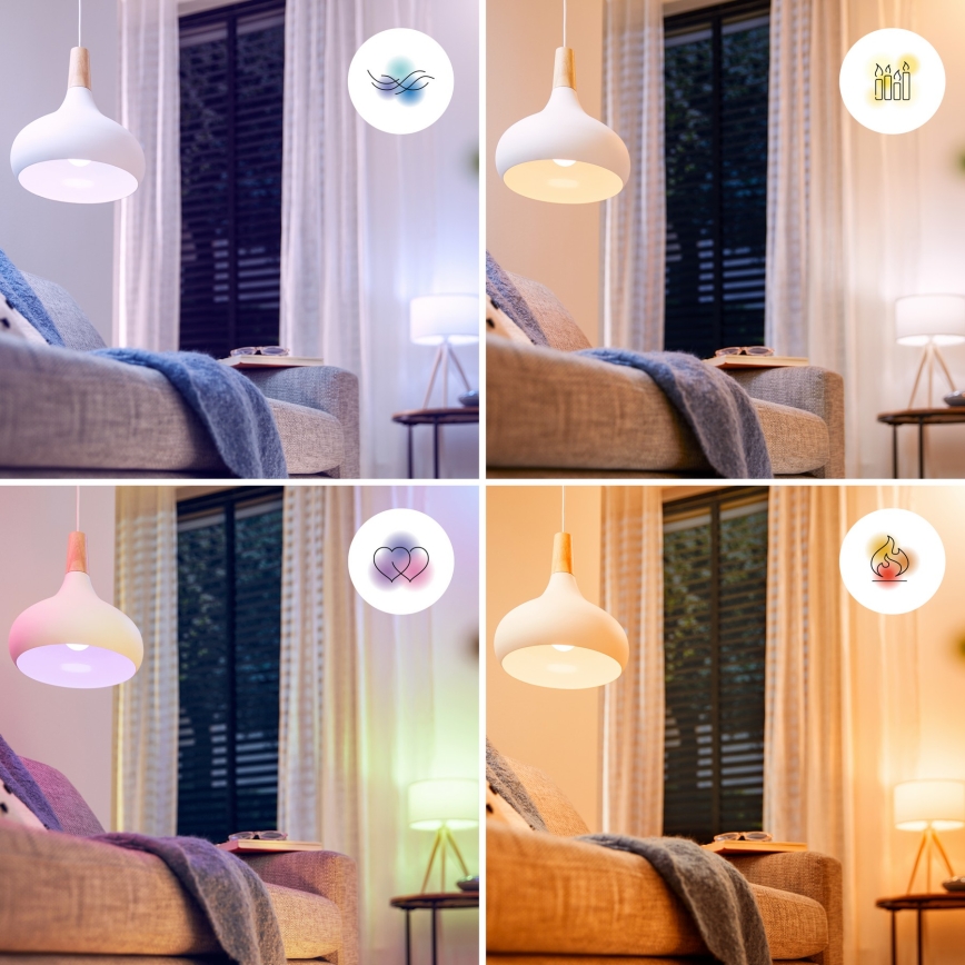 LED RGB prigušiva sijalica Philips SMART P45 E14/4,9W/230V 2200-6500K CRI 90